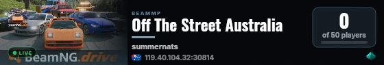 Off The Street Australia live status badge