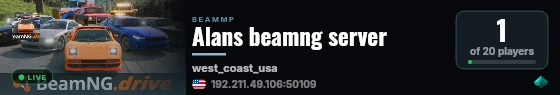 Alans beamng server live status badge
