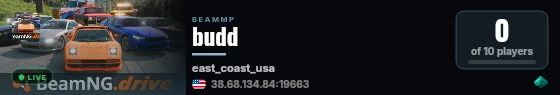 budd live status badge