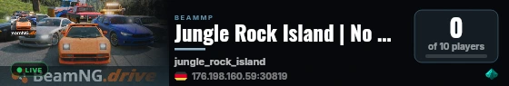 Jungle Rock Island | No Mods | 2 Vehicles | Low Ping live status badge