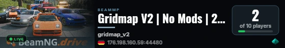 Gridmap V2 | No Mods | 2 Vehicles | Low Ping live status badge