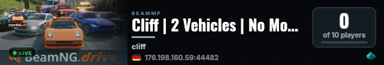 Cliff | 2 Vehicles | No Mods | Low Ping live status badge