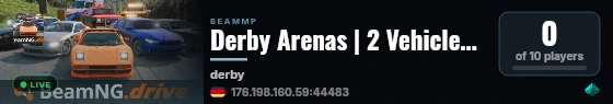 Derby Arenas | 2 Vehicles | No Mods | Low Ping live status badge