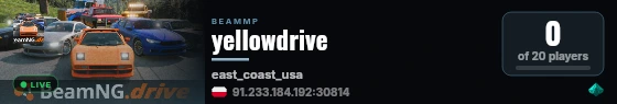 yellowdrive live status badge