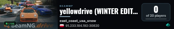 yellowdrive (WINTER EDITION) live status badge