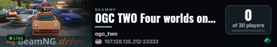OGC TWO Four worlds one map! live status badge