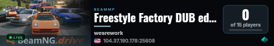 Freestyle Factory DUB edition live status badge