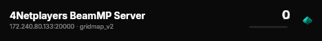 4Netplayers BeamMP Server live status badge