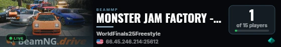 MONSTER JAM FACTORY --BeamNG Modding Hub--https://discord.gg/qGXFwdaCc live status badge