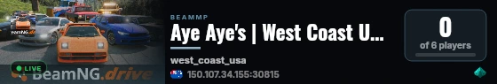 Aye Aye's | West Coast USA | 3 Vehicles live status badge
