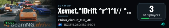 Xevnet.^lDrift ^r^1^l// ^rDrift Island ^1^l// ^rDrift Cars ^1^l// ^rDedicated Drift Server ^1^l// ^rDiscord: https://xevnet.au live status badge