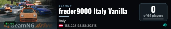 freder9000 Italy Vanilla live status badge