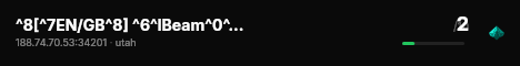 ^8[^7EN/GB^8] ^6^lBeam^0^lMP ^r^7| ^6^lVanilla ^r^7| ^c^lUtah ^r^7| ^a^naustino.net live status badge