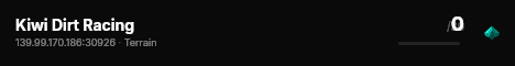 Kiwi Dirt Racing live status badge