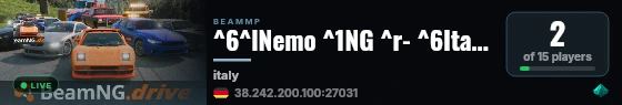 ^6^lNemo ^1NG ^r- ^6Italy ^l^1(With mods) live status badge