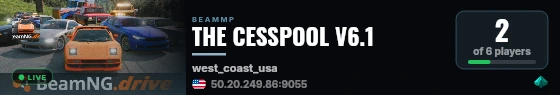 THE CESSPOOL V6.1 live status badge