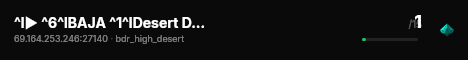 ^l► ^6^lBAJA ^1^lDesert Dynamics ^4|^l OFF ROAD ^4^l| ^f^l ◄ SERVER 2 live status badge