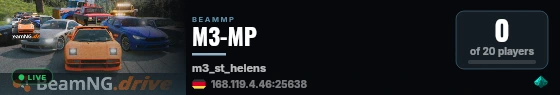 M3-MP live status badge