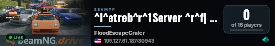 ^l^etreb^r^1Server ^r^f| ^fFlood Escape Crater^r^f| ^cModeration ^r^f| ^l^1Flood Escape ^r^f| ^7^oNo Guests live status badge