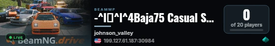 -^l►^l^4Baja75 Casual Server live status badge
