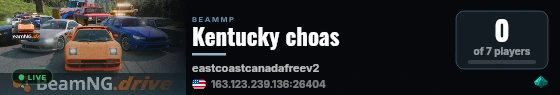Kentucky choas live status badge