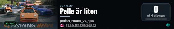 Pelle är liten live status badge