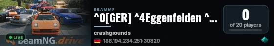 ^0[GER] ^4Eggenfelden ^eCrashgrounds live status badge