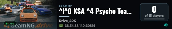 ^l^0 KSA ^4 Psycho Team ^0 #1 | ^a Low Ping ^0 | ^7 KSA - QTR - UAE - KWT - OMAN | ^9 discord.gg/p-t live status badge
