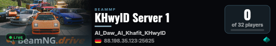 KHwylD Server 1 live status badge