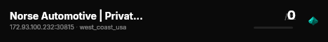 Norse Automotive | Private Server live status badge