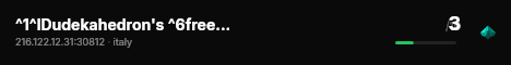 ^1^lDudekahedron's ^6freeRoamMP ^4Italy live status badge