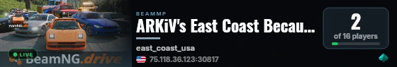 ARKiV's East Coast Because Everyone Loves It Server live status badge