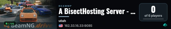 A BisectHosting Server - dff1d740 live status badge