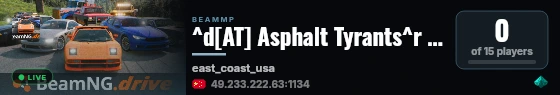 ^d[AT] Asphalt Tyrants^r   #4公开服——美国东海岸 live status badge
