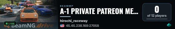 A-1 PRIVATE PATREON MEMBER SERVER live status badge