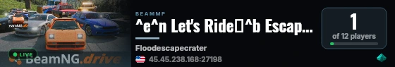 ^e^n Let's Ride┃^b Escape the Flood┃^f 2 Plus Vehicles┃Updated 8/15/26 live status badge