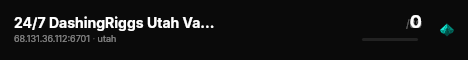 24/7 DashingRiggs Utah Vanilla live status badge