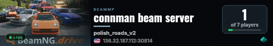 connman beam server live status badge