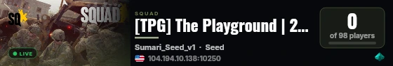 [TPG] The Playground | 24/7 INVASION | New Player Friendly live status badge