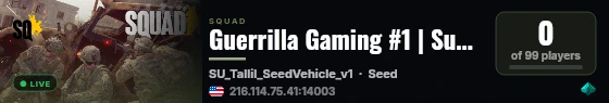 Guerrilla Gaming #1 | Supermod | discord.gg/guerrilla-gaming live status badge