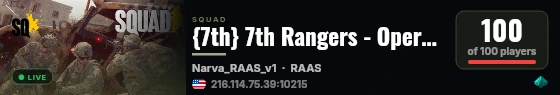 {7th} 7th Rangers - Orbital Warfare - discord.gg/7thRangers live status badge