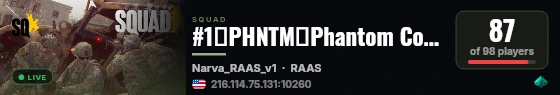 #1『PHNTM』Phantom Company - New Player Friendly | Stat Tracking | Seeding Rewards live status badge