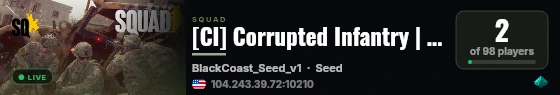 [CI] Corrupted Infantry | ENG | New Player Friendly | discord.gg/ci live status badge