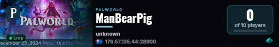 ManBearPig live status badge