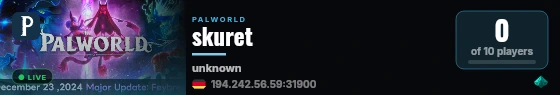skuret live status badge