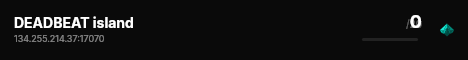 DEADBEAT island live status badge