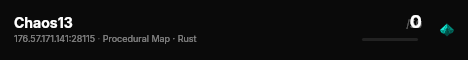 Chaos13 live status badge