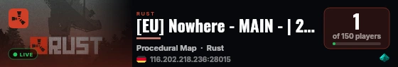 [EU] Nowhere - MAIN - | 2x | Solo-Duo-Trio | 50% Up | NO OFFLIN live status badge