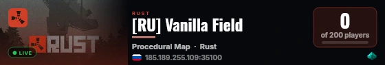 [RU] Vanilla Field live status badge