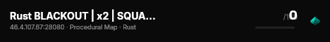 Rust BLACKOUT | x2 | SQUAD | UA | - FULL WIPED 13.07.26 live status badge